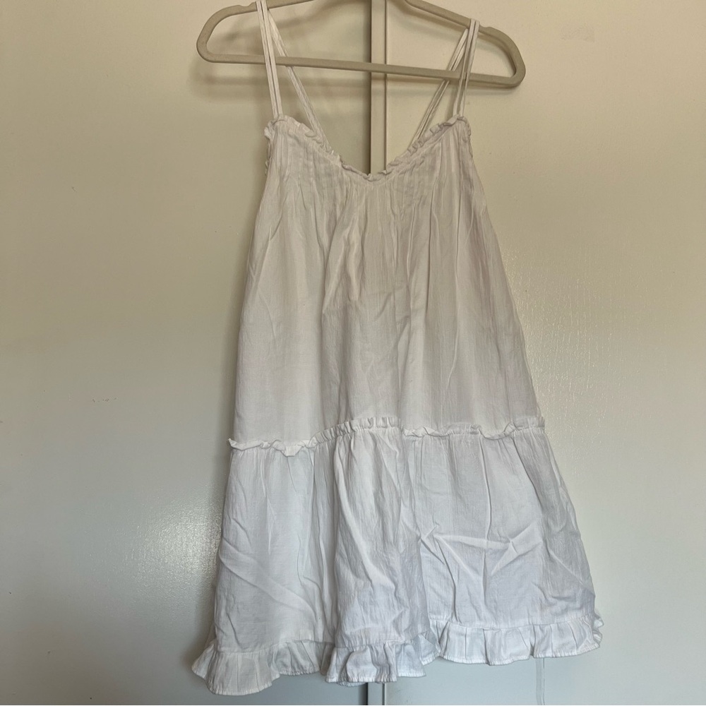 Universal Thread White Ruffled Chemise